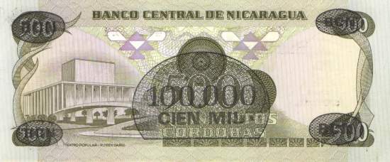 100.000 Córdobas 1987